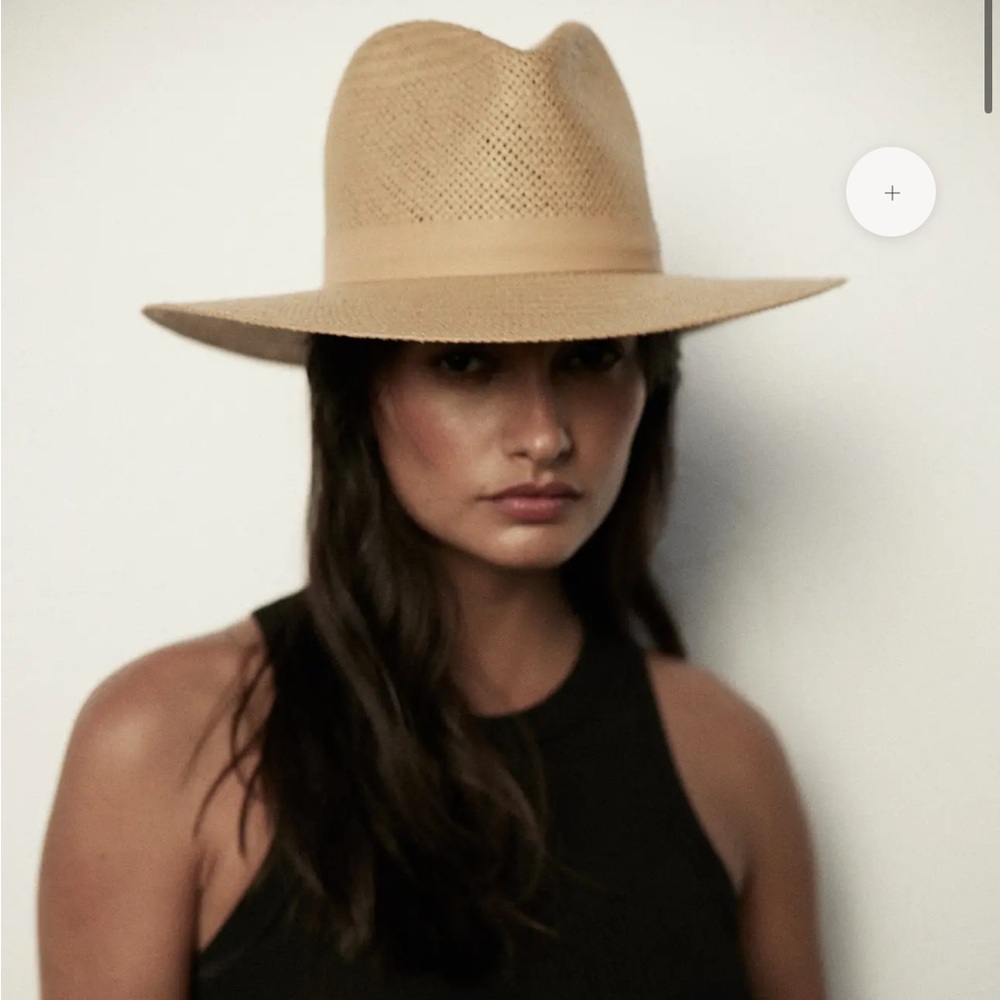 NWT Janessa Leone Simone Sand Fedora Hat - Picture 3 of 9